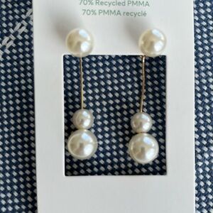 H&M Dangling Pearl earrings NWT